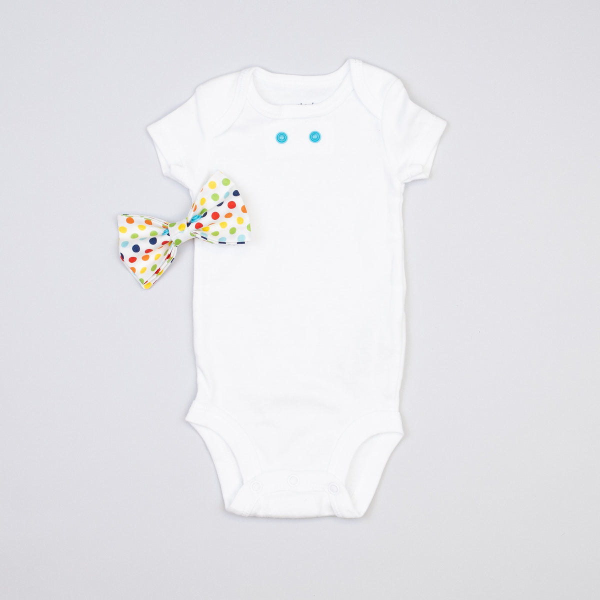 Cuddle Sleep Dream Bowtie Bodysuit Rainbow Dot Bowtie Bodysuit