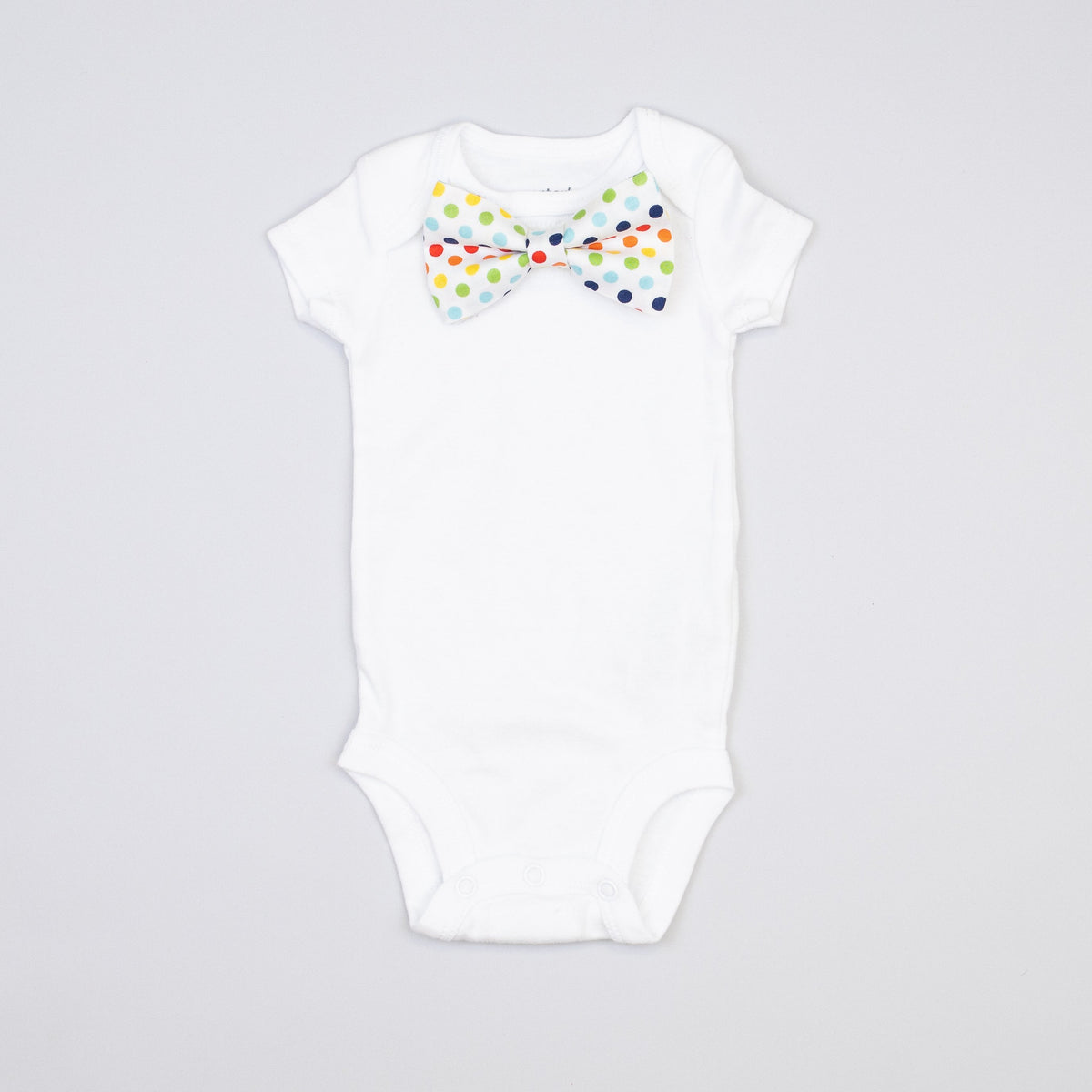 Cuddle Sleep Dream Bowtie Bodysuit Rainbow Dot Bowtie Bodysuit