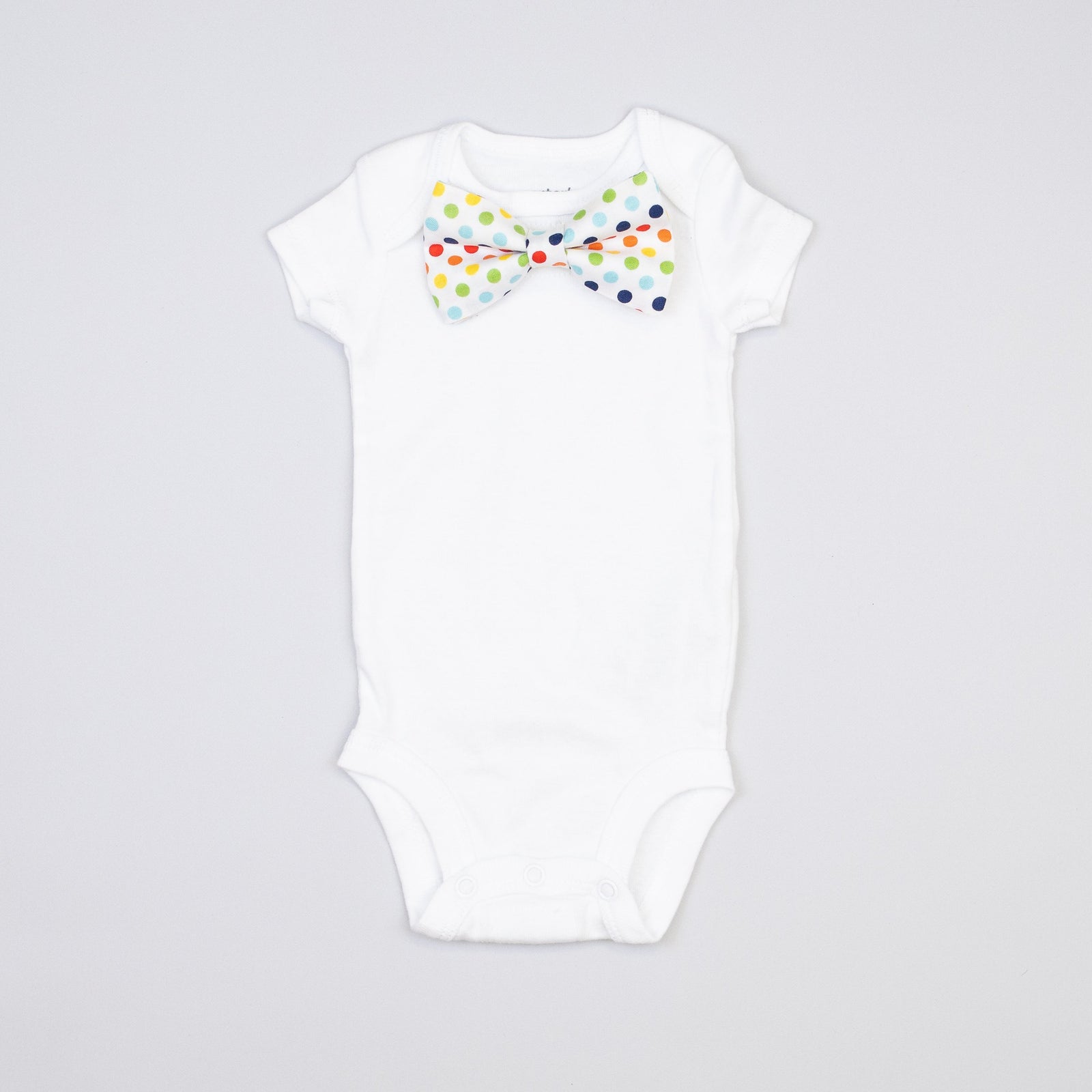 Cuddle Sleep Dream Bowtie Bodysuit Rainbow Dot Bowtie Bodysuit