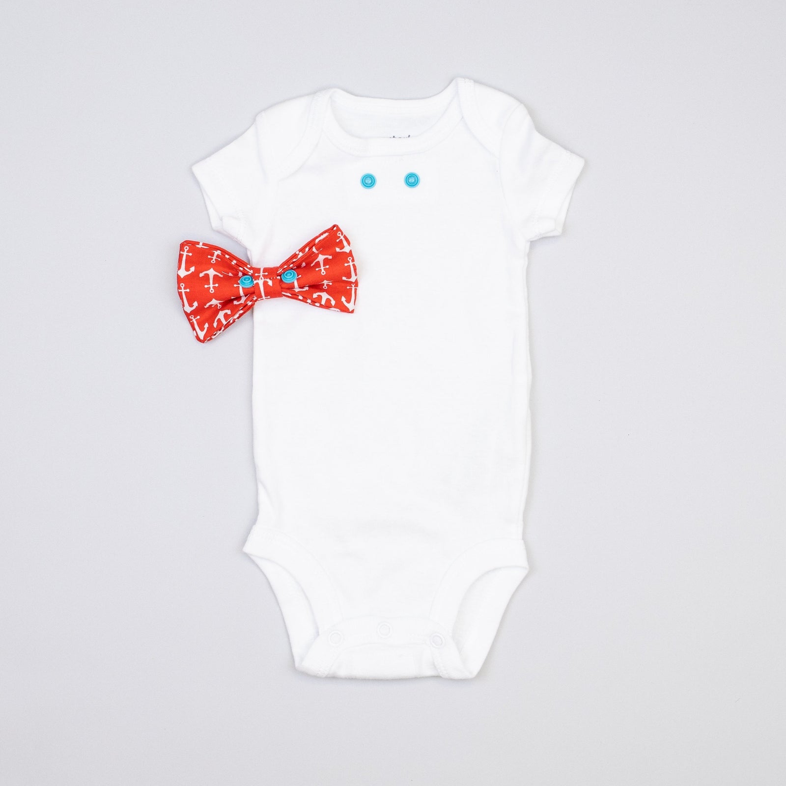 Cuddle Sleep Dream Bowtie Bodysuit Red Anchor Bowtie Bodysuit
