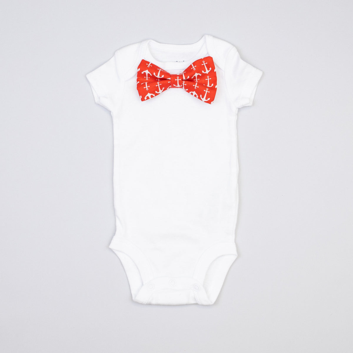 Cuddle Sleep Dream Bowtie Bodysuit Red Anchor Bowtie Bodysuit