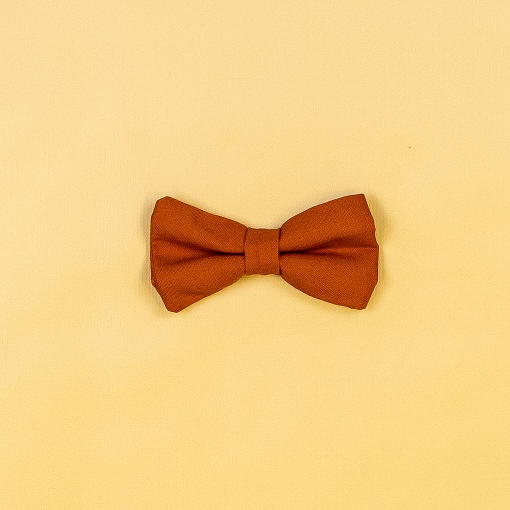 Cuddle Sleep Dream Bowtie Bodysuit Solid Burnt Orange Bowtie Bodysuit