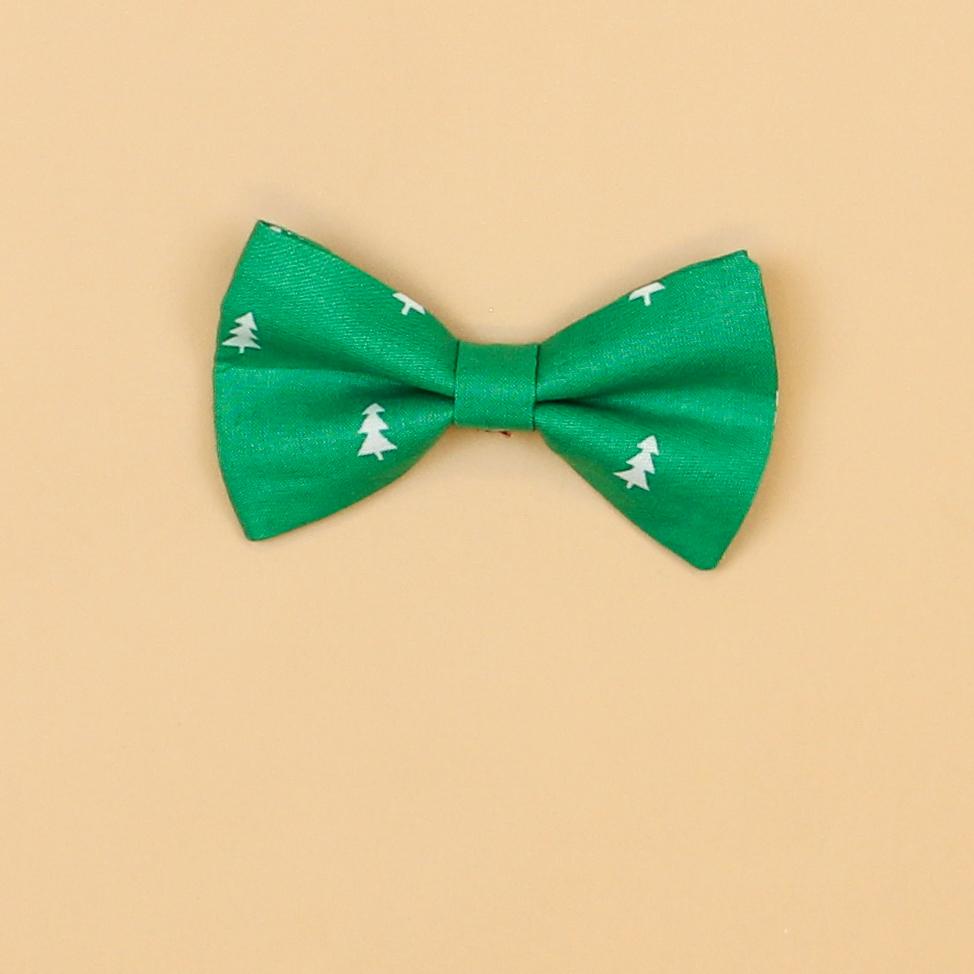 Cuddle Sleep Dream Bowtie Bodysuit Tiny Trees in Green Bowtie Bodysuit