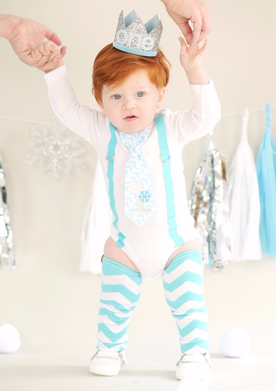 Baby Boy 1st Birthday Outfit - Winter Onederland Theme | by Cuddle Sleep Dream 9M Long Sleeve Bodysuit for Infant Baby Boy 1st Birthday Outfit - Winter Onederland Theme | by Cuddle Sleep Dream 9M Long Sleeve Bodysuit for Infant