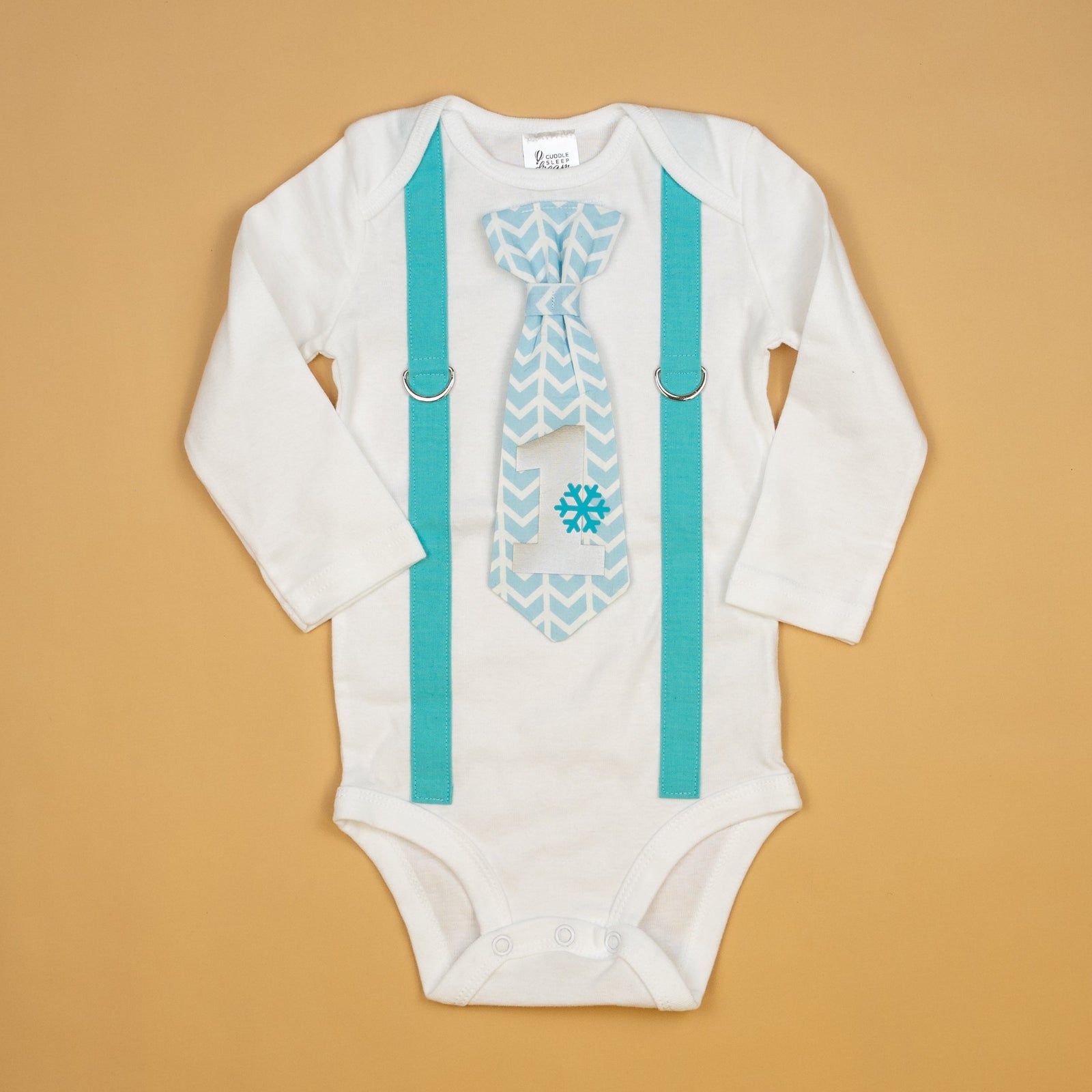 Cuddle Sleep Dream Oh Snap Winter Onederland 1st Birthday Onesie