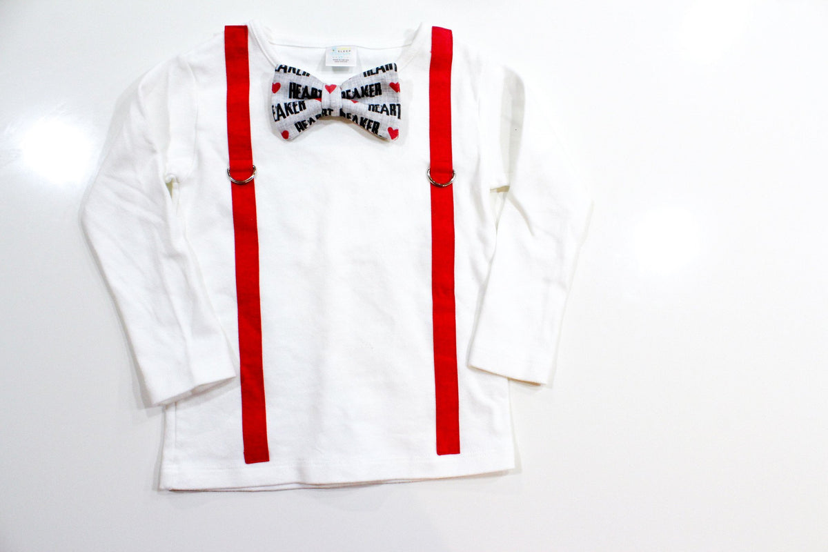 Cuddle Sleep Dream Oh Snap Red Suspenders / Heartbreaker Bowtie