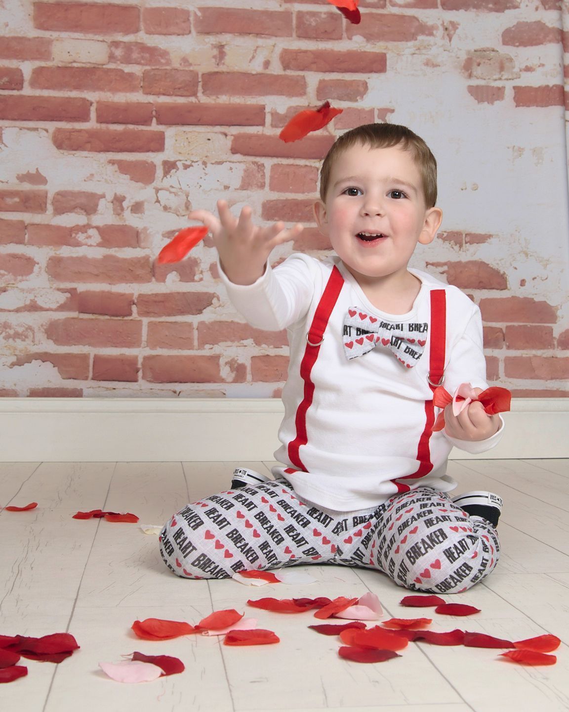 Baby Boy Valentine's Day Outfit - Heartbreaker Bowtie Outfit