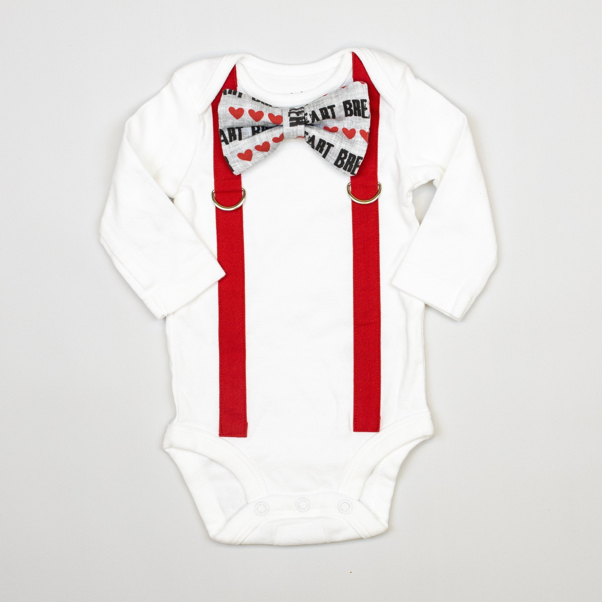 Baby Boy Valentine's Day Outfit Heartbreaker Bowtie Outfit