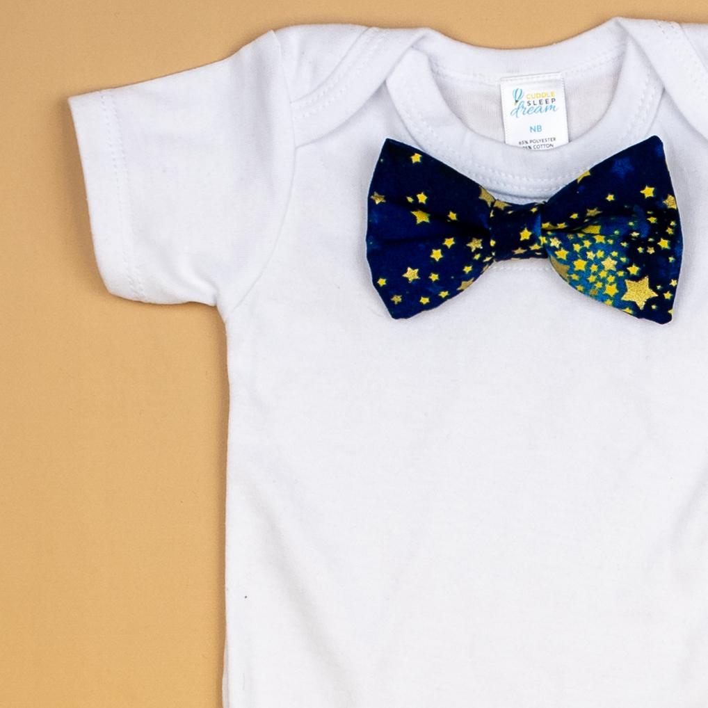 Cuddle Sleep Dream Bowtie Bodysuit Space Bowtie Bodysuit