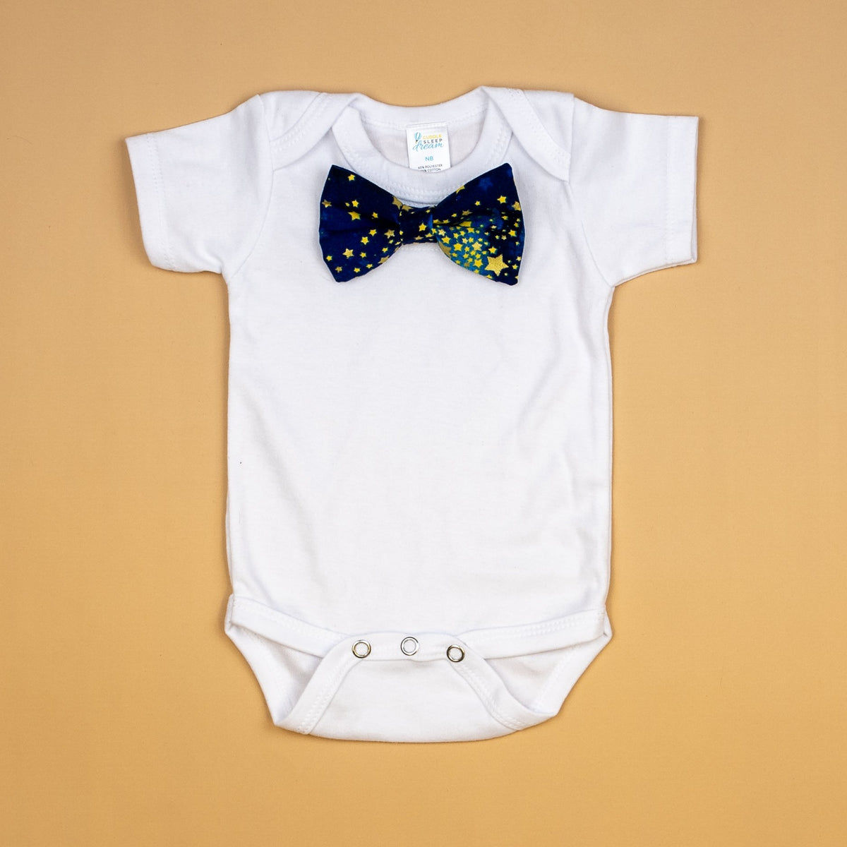 Cuddle Sleep Dream Bowtie Bodysuit NB Short Sleeve Bodysuit Space Bowtie Bodysuit