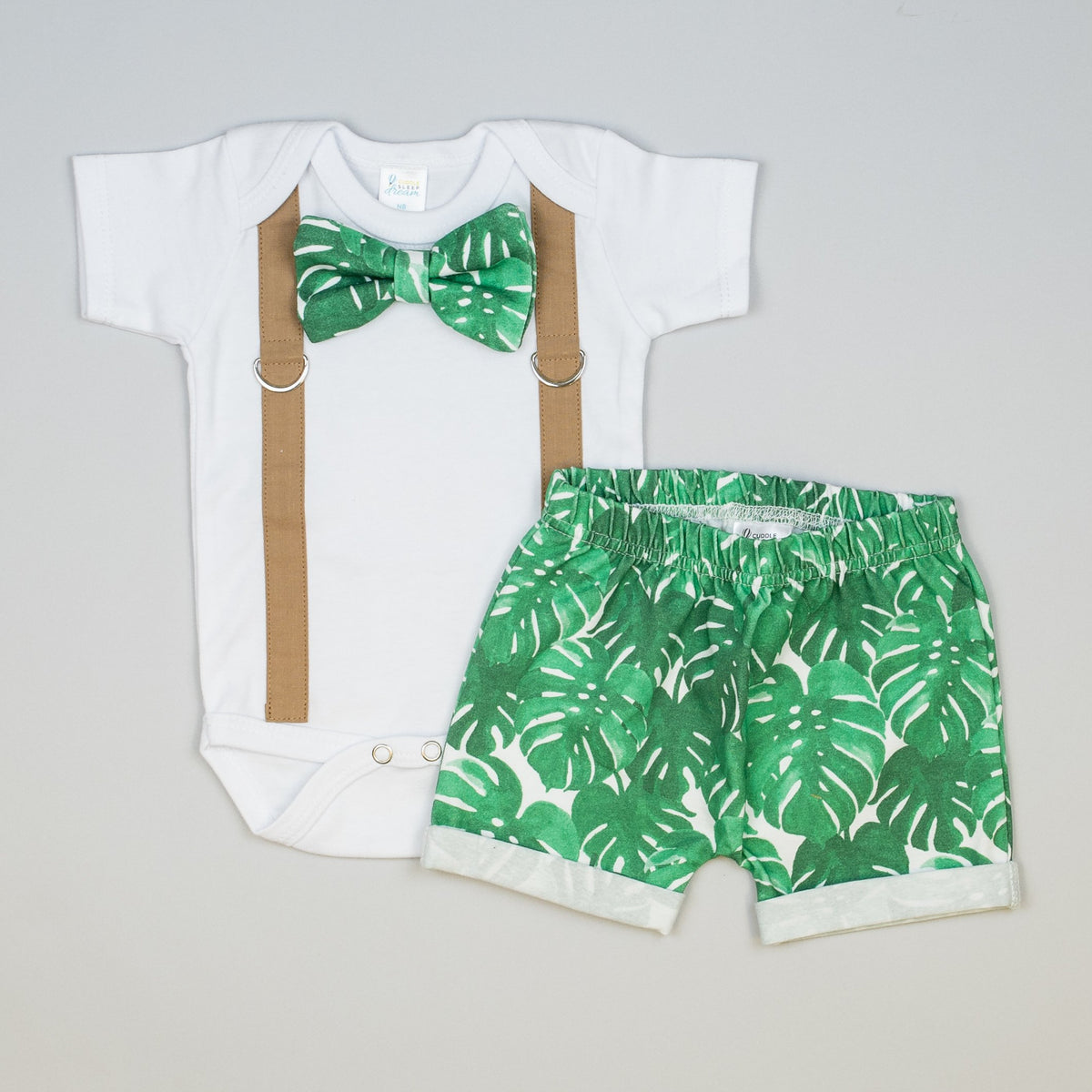 Cuddle Sleep Dream Oh Snap Tropical Bundle | Bodysuit + Shorts
