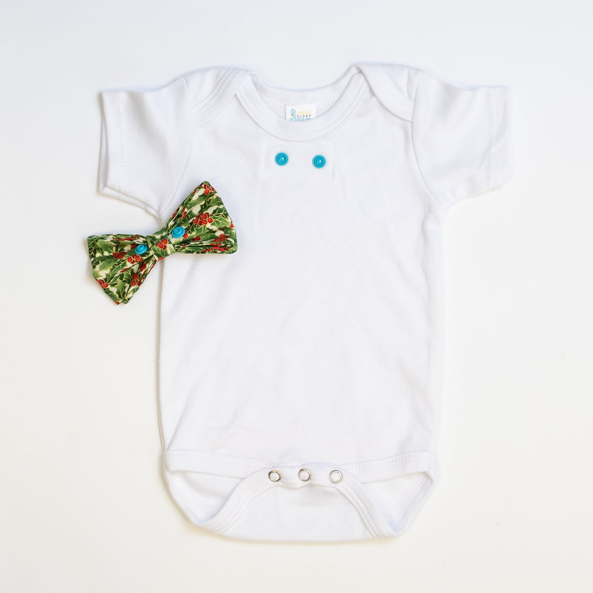 Cuddle Sleep Dream Bowtie Bodysuit Traditional Holly Bowtie Bodysuit