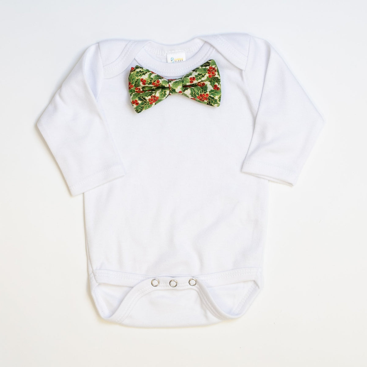 Cuddle Sleep Dream Bowtie Bodysuit Traditional Holly Bowtie Bodysuit