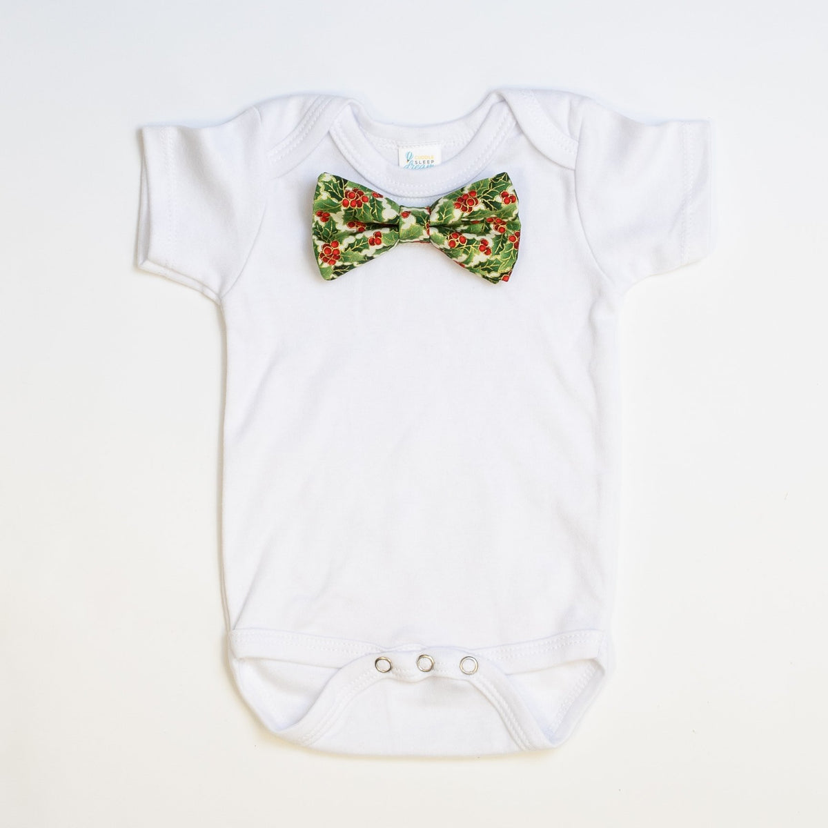 Cuddle Sleep Dream Bowtie Bodysuit Traditional Holly Bowtie Bodysuit