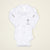 Cuddle Sleep Dream Cardigan Personalized Baptism Cardigan | White Tie & Gray Writing