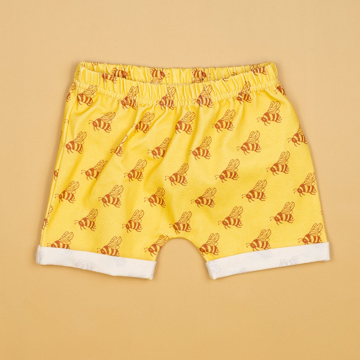 Cuddle Sleep Dream Rolled Hem Shorts Bees Rolled Hem Shorts