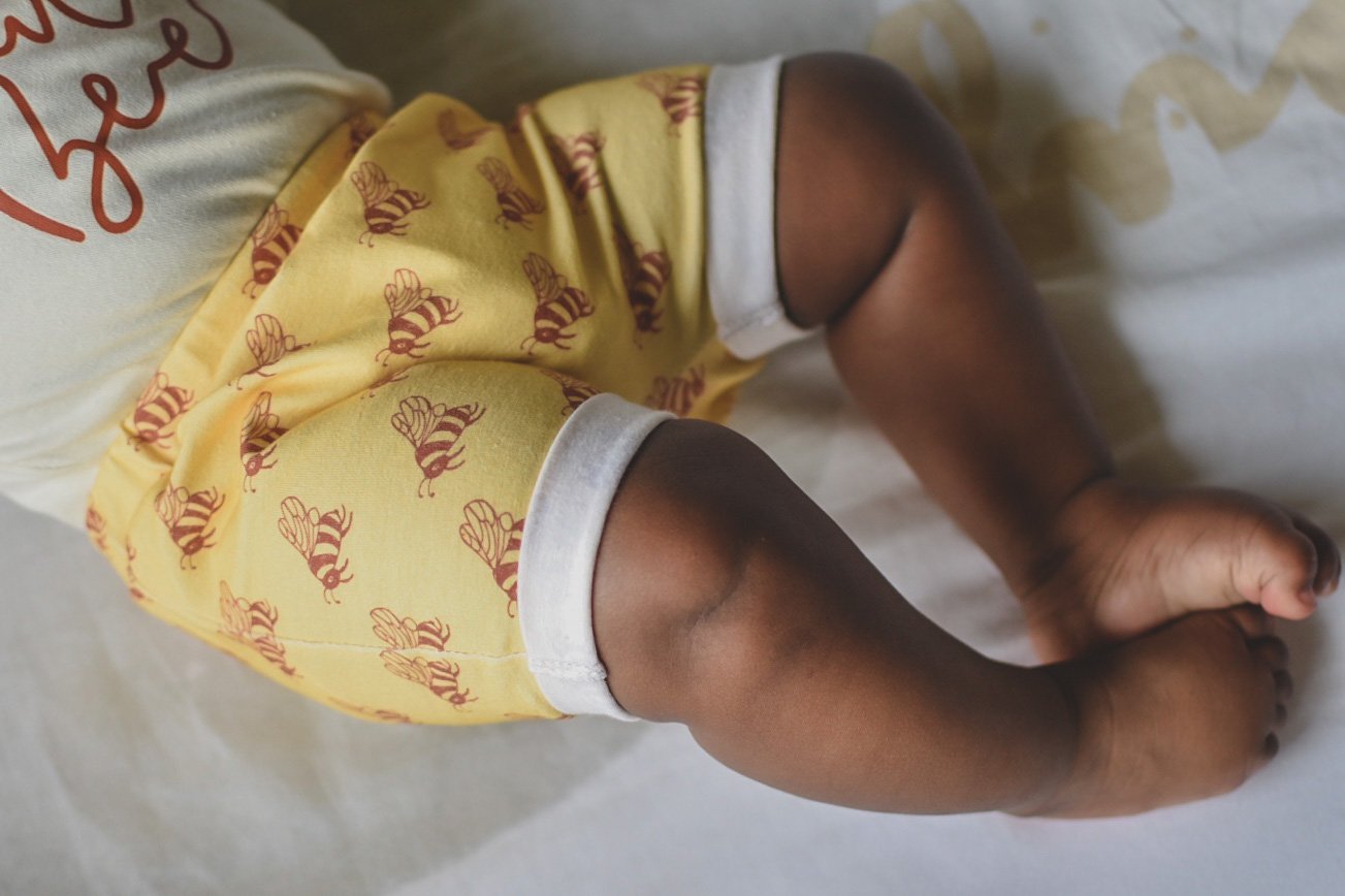 Cuddle Sleep Dream Rolled Hem Shorts Bees Rolled Hem Shorts