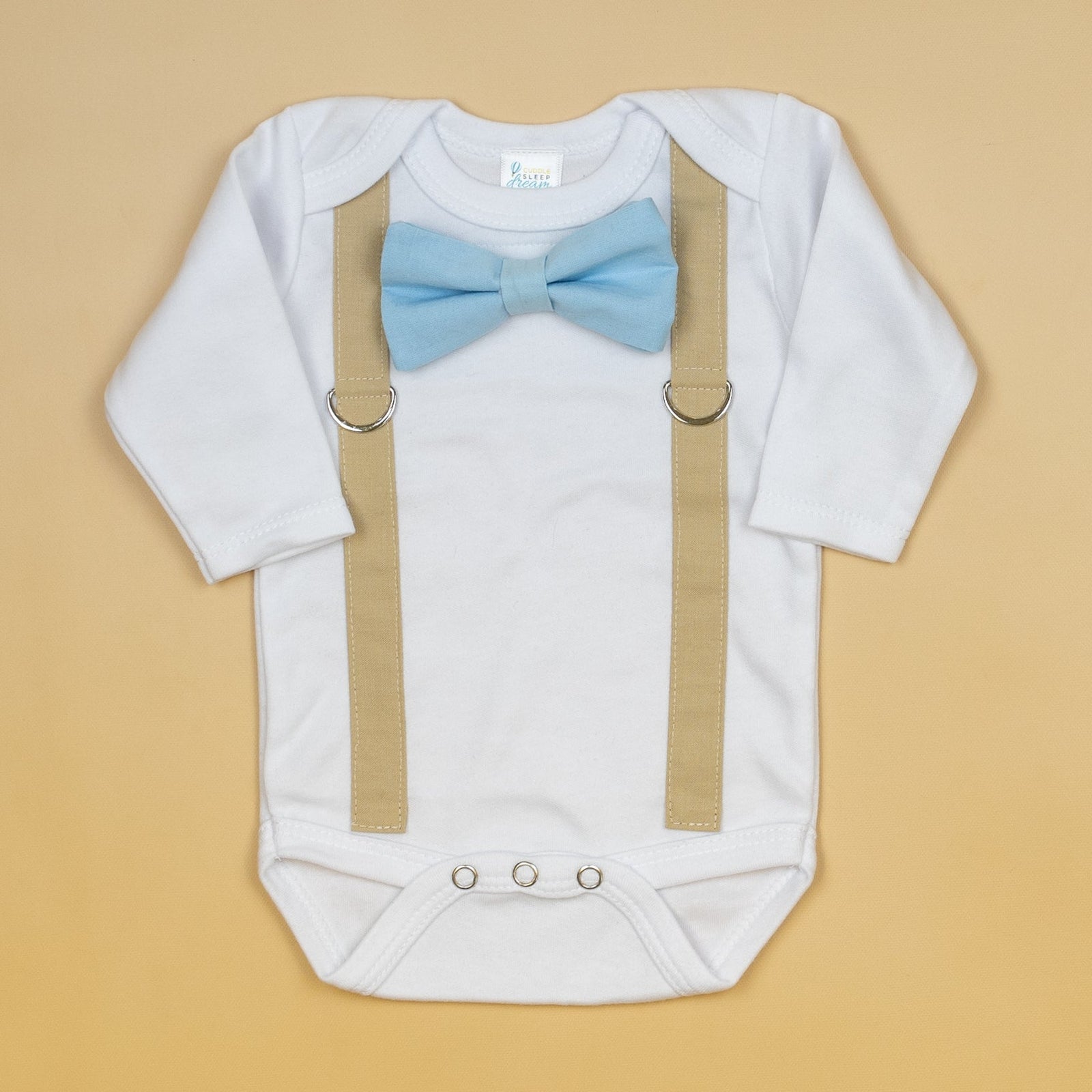 Buy Baby Boys Dress Clothes, Toddlers Boys Long Sleeves Button Down Dress  Shirt with Bowtie + Suspender Pants Set Gentlemen Outfit, 1# White, 6-9  Months = Tag 70 at Amazon.in