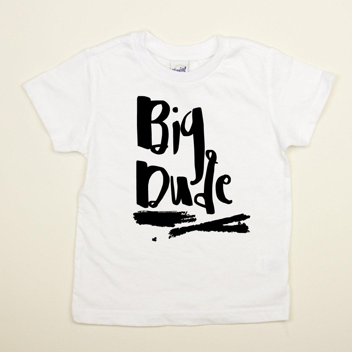 Cuddle Sleep Dream 18m Short Sleeve -  Big Dude Brother - White Tshirt