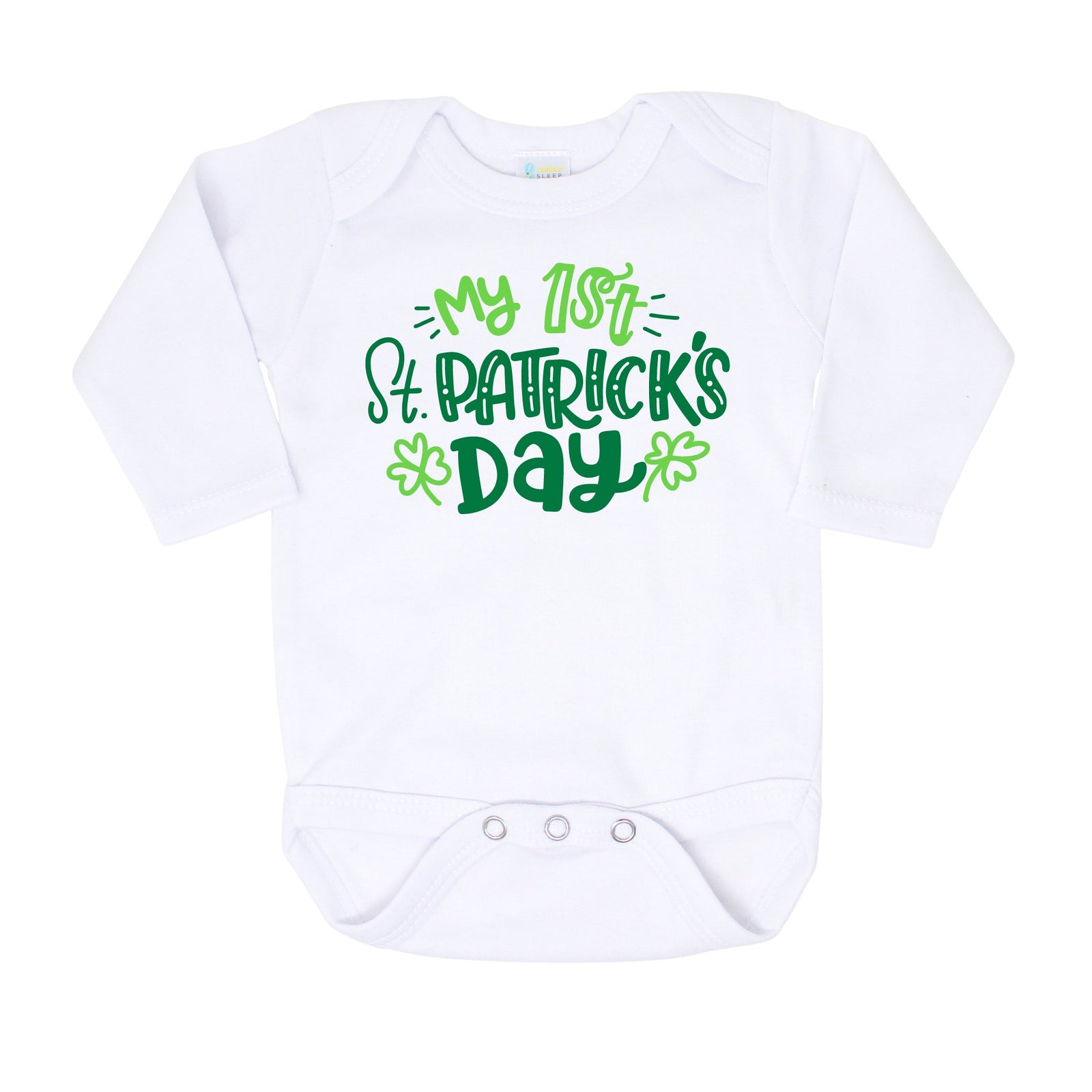 Cuddle Sleep Dream 1st St. Patrick's Day | White Bodysuit