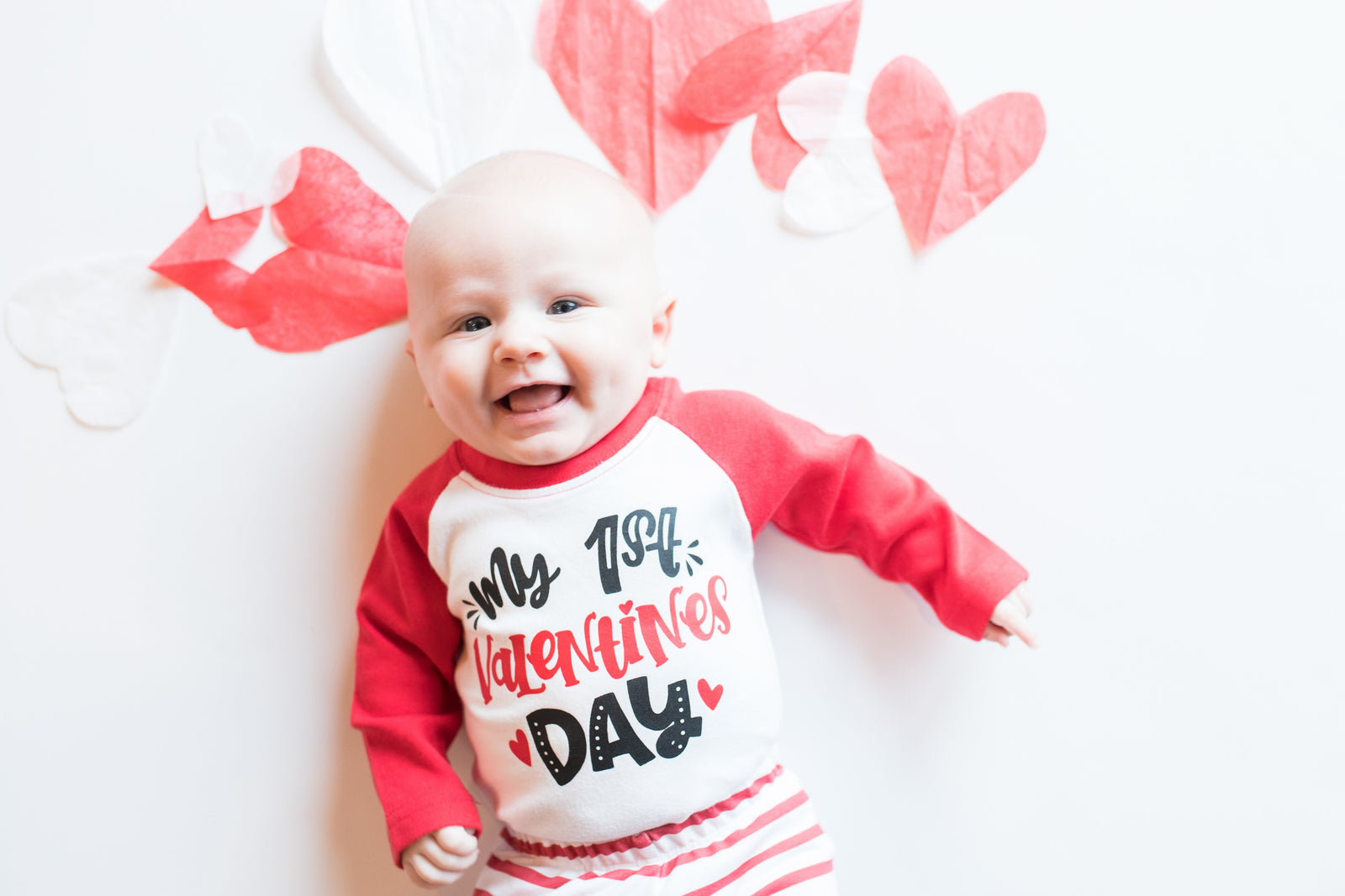 Cuddle Sleep Dream My 1st Valentine's Day | Red Raglan