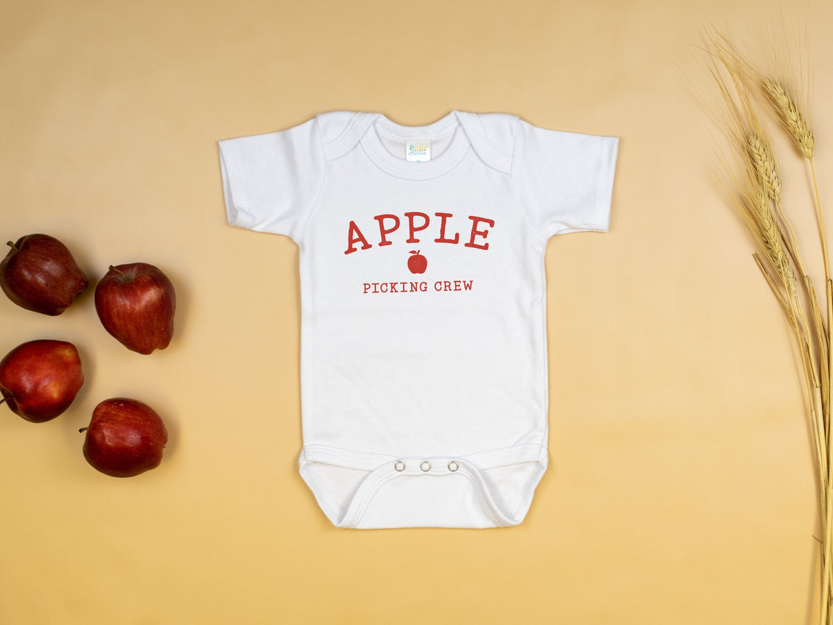 Cuddle Sleep Dream Apple Picking Crew Bodysuit