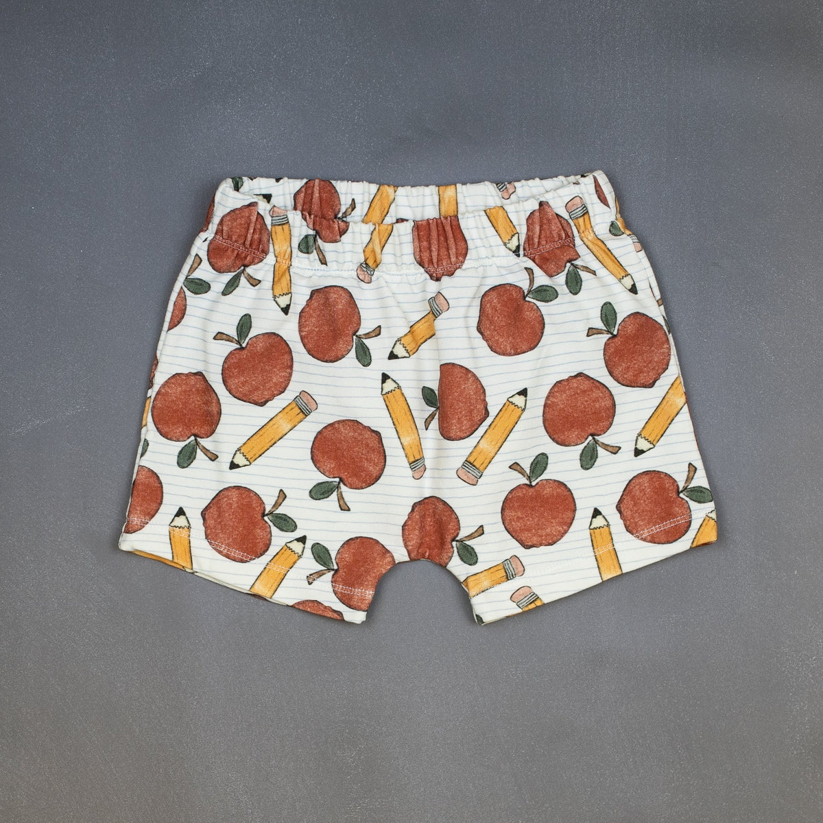Cuddle Sleep Dream Rolled Hem Shorts Apples &amp; Pencils | French Terry Play Shorts