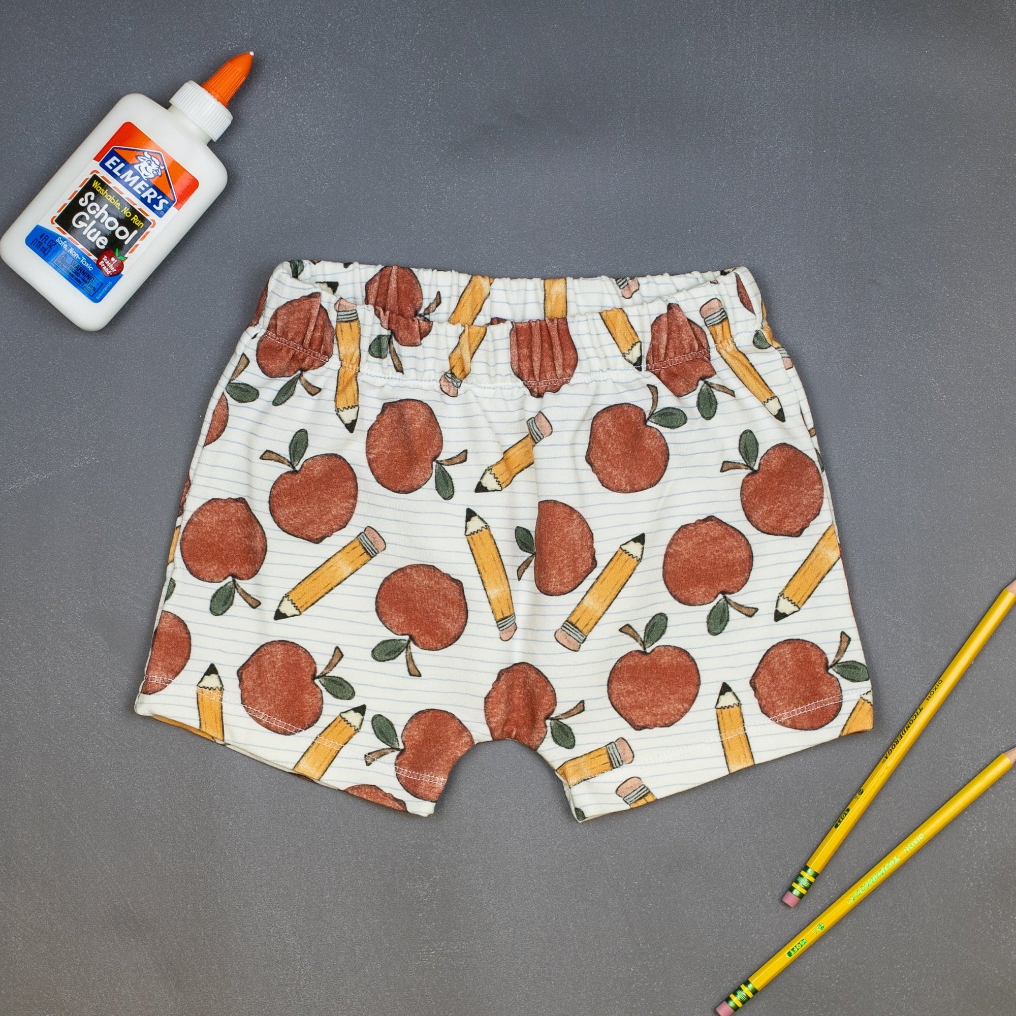 Cuddle Sleep Dream Rolled Hem Shorts Apples & Pencils | French Terry Play Shorts