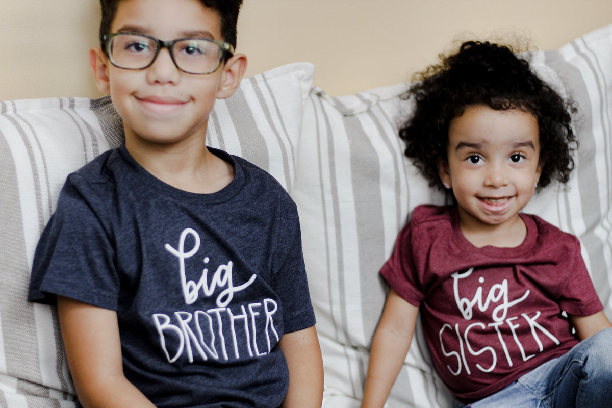 Cuddle Sleep Dream Big Brother - Script - Heathered Navy