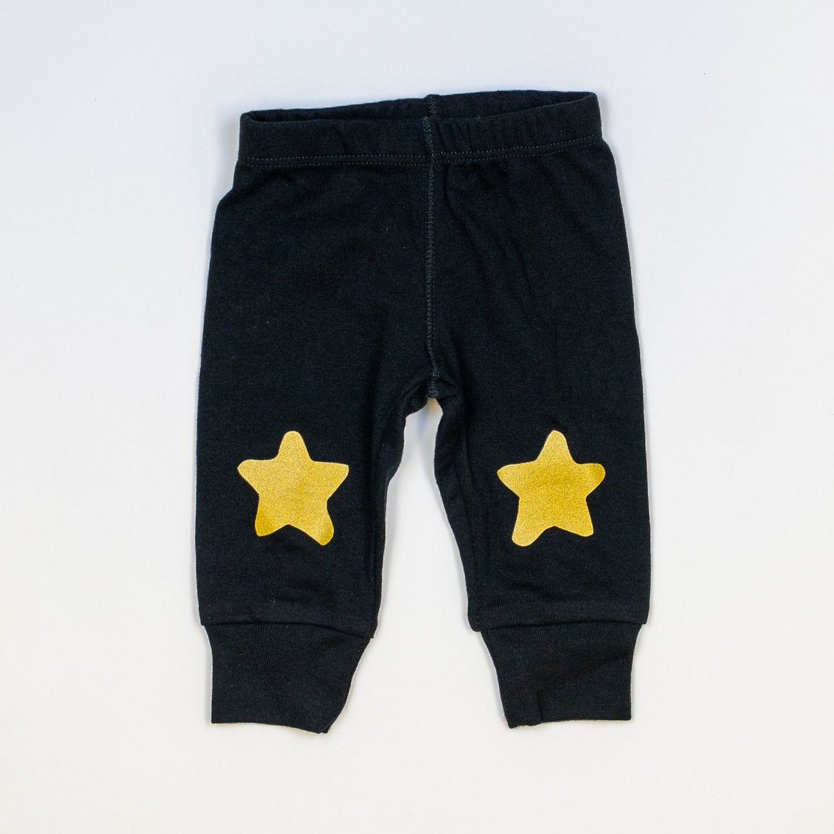 Cuddle Sleep Dream Black Classic Pants w/ Star Knees