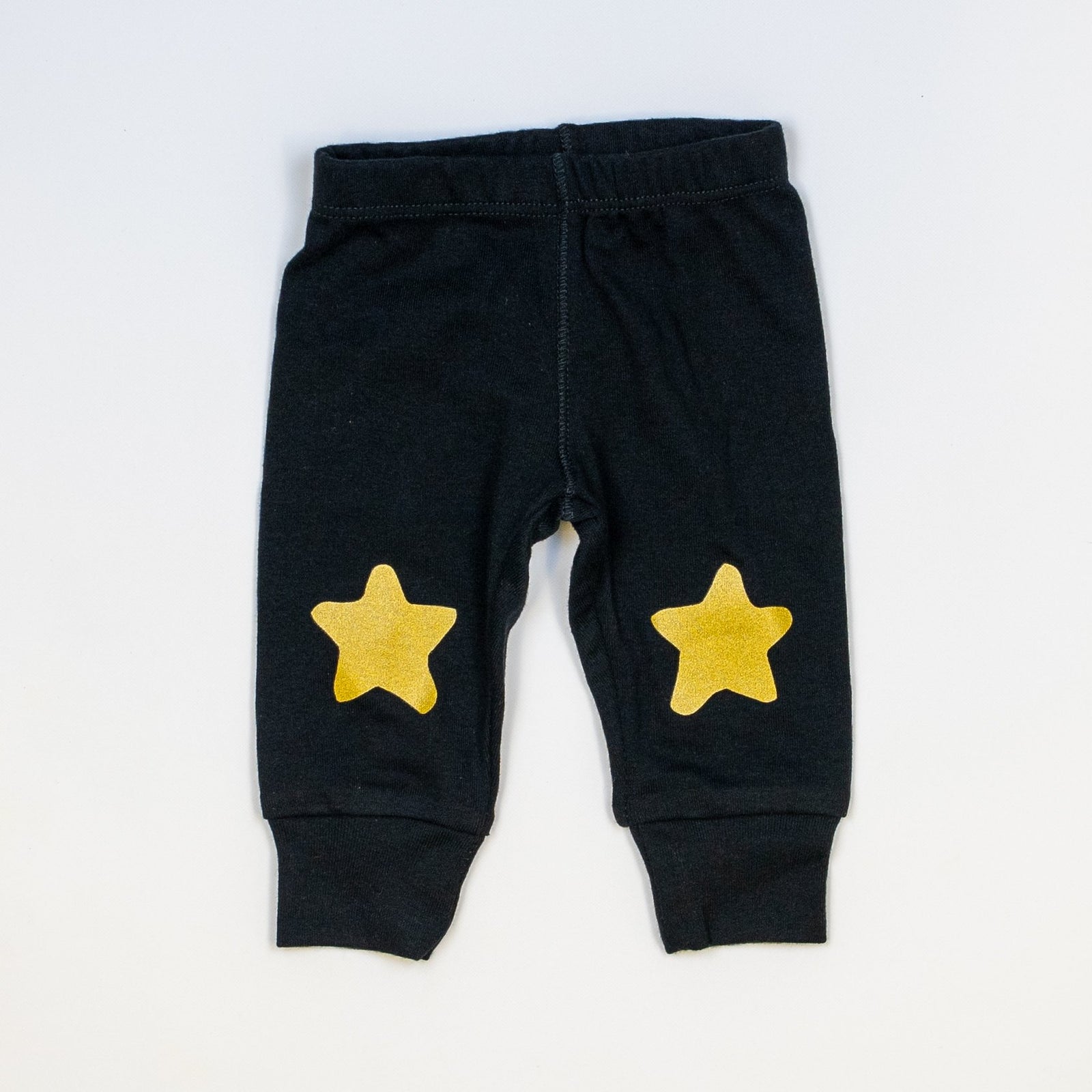 Cuddle Sleep Dream Black Classic Pants w/ Star Knees