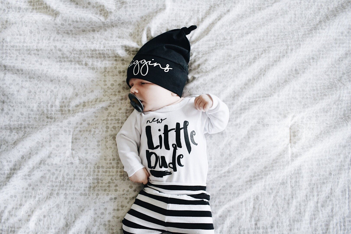Cuddle Sleep Dream Knot Hat Black Knot Hat