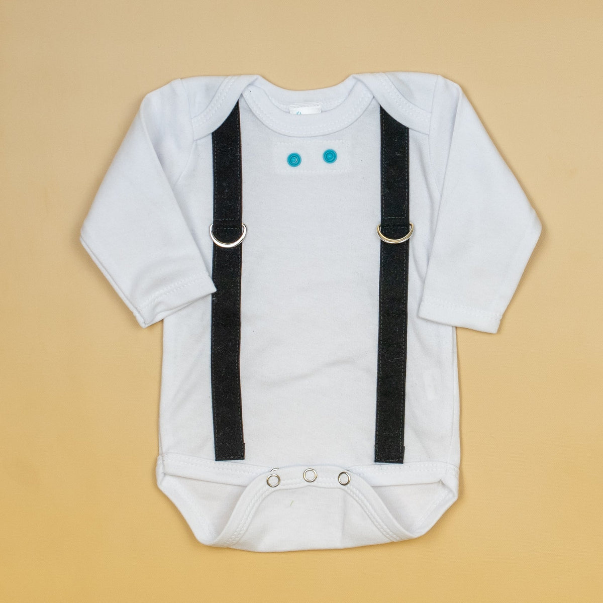 Cuddle Sleep Dream Oh Snap Black Suspenders - Bodysuit or Tshirt