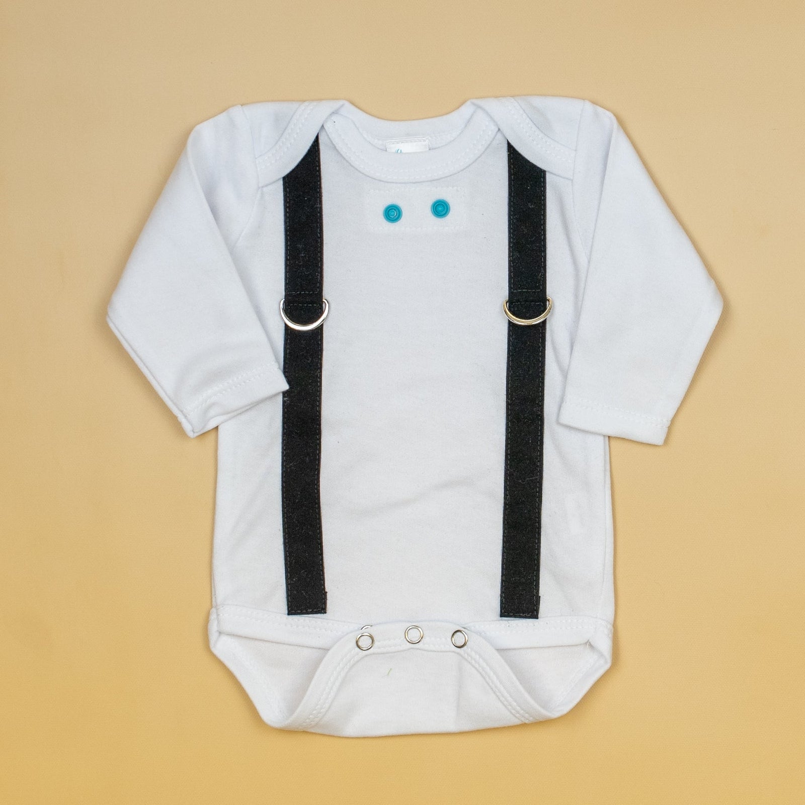 Cuddle Sleep Dream Oh Snap Black Suspenders - Bodysuit or Tshirt