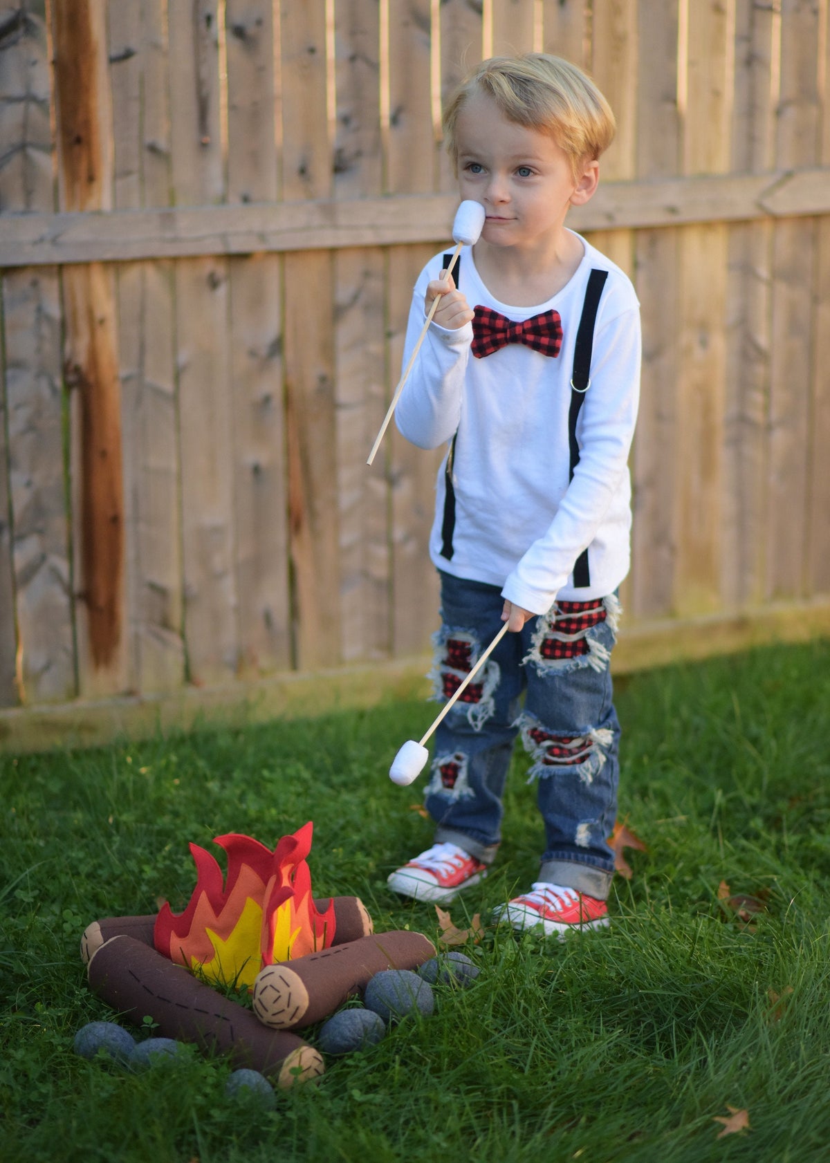 Cuddle Sleep Dream Oh Snap Black Suspenders | Buffalo Plaid Bowtie | TShirt