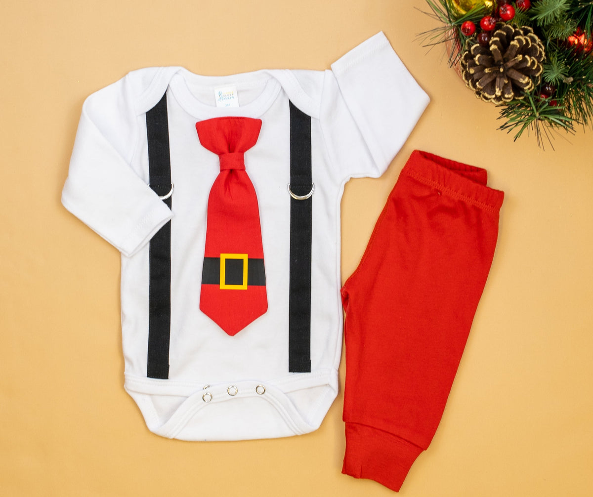 Cuddle Sleep Dream Oh Snap Black Suspenders | Santa Tie