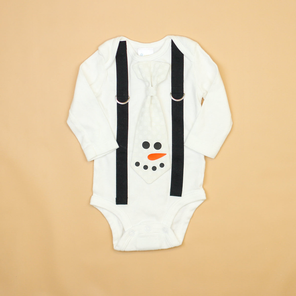 Black Suspenders | Snowman Tie