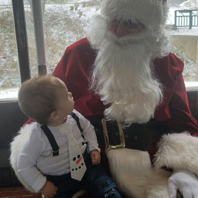 Black Suspenders | Snowman Tie