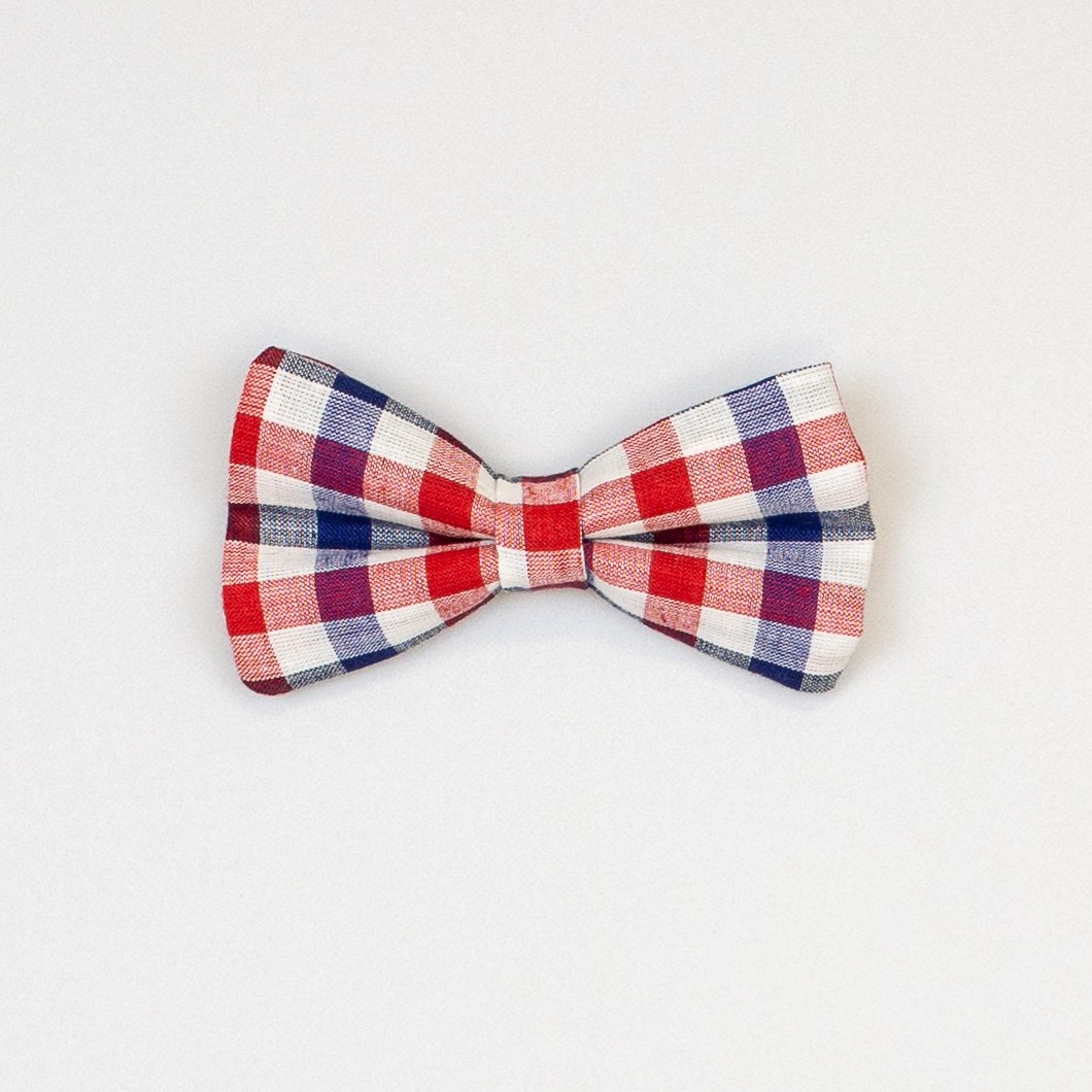 Cuddle Sleep Dream Bowtie Bodysuit Blue / Red Check Bowtie Bodysuit