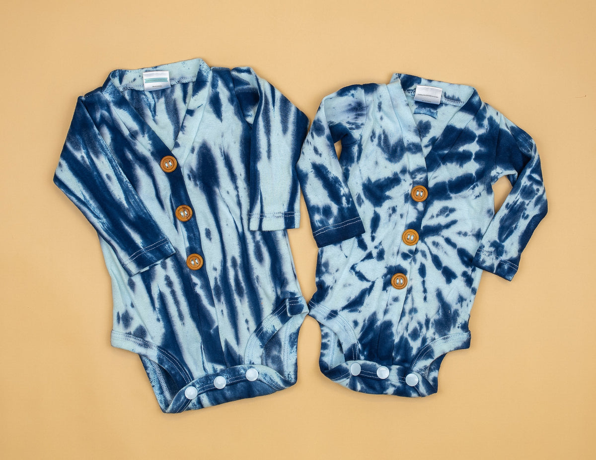 Blue Tie Dye Cardisuit (runs small)