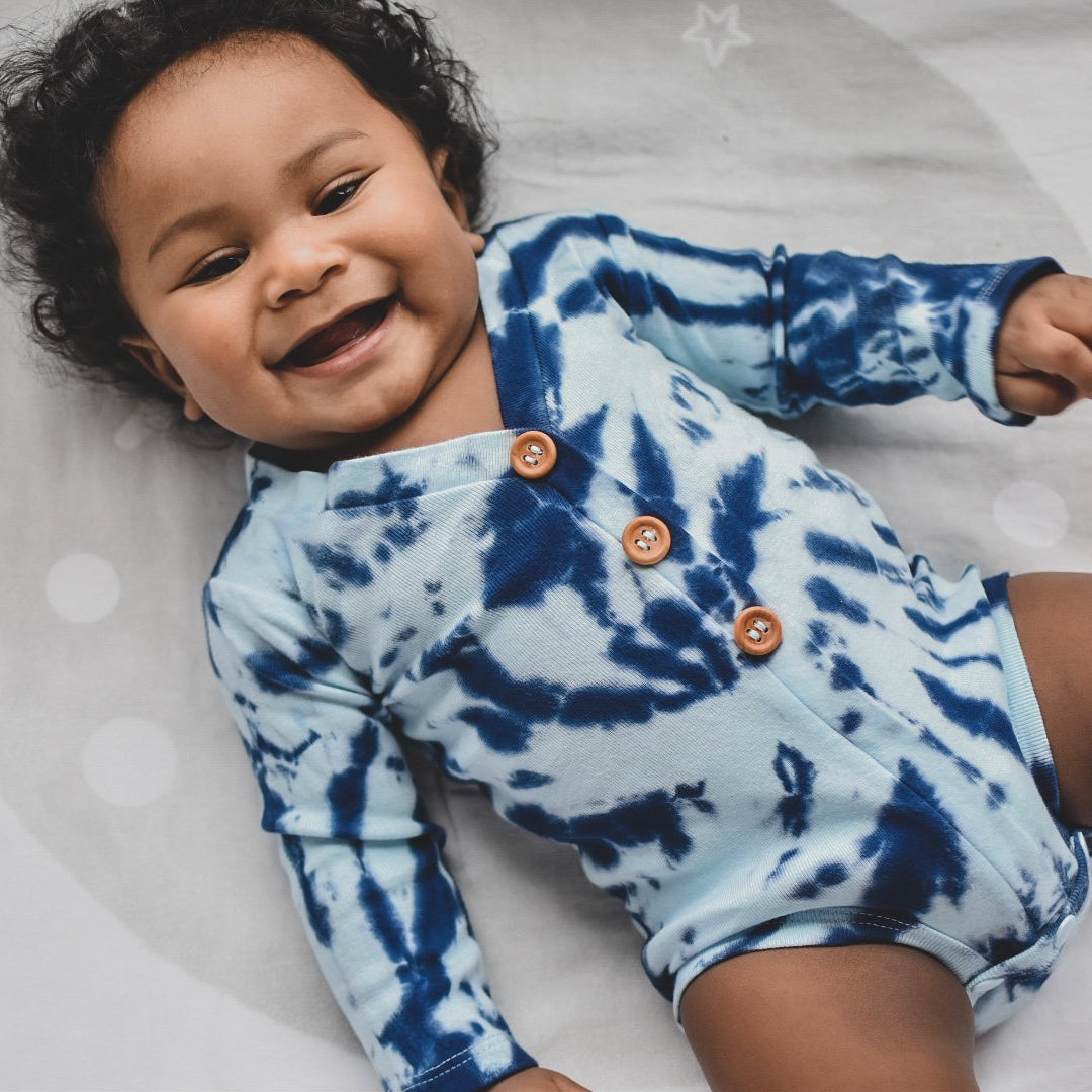 Blue Tie Dye Cardisuit (runs small)