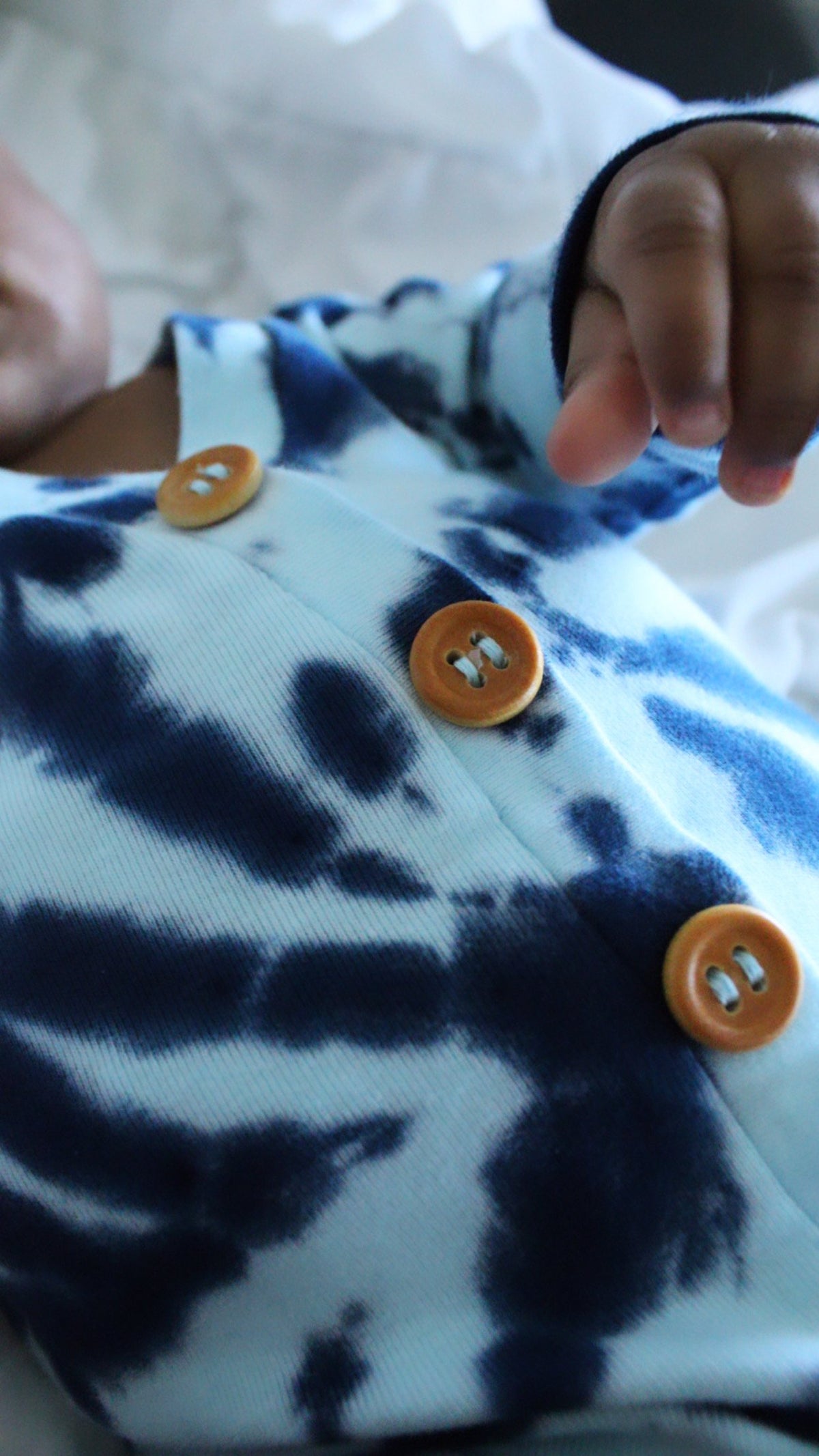 Cuddle Sleep Dream Cardigan Blue Tie Dye Cardisuit (runs small)