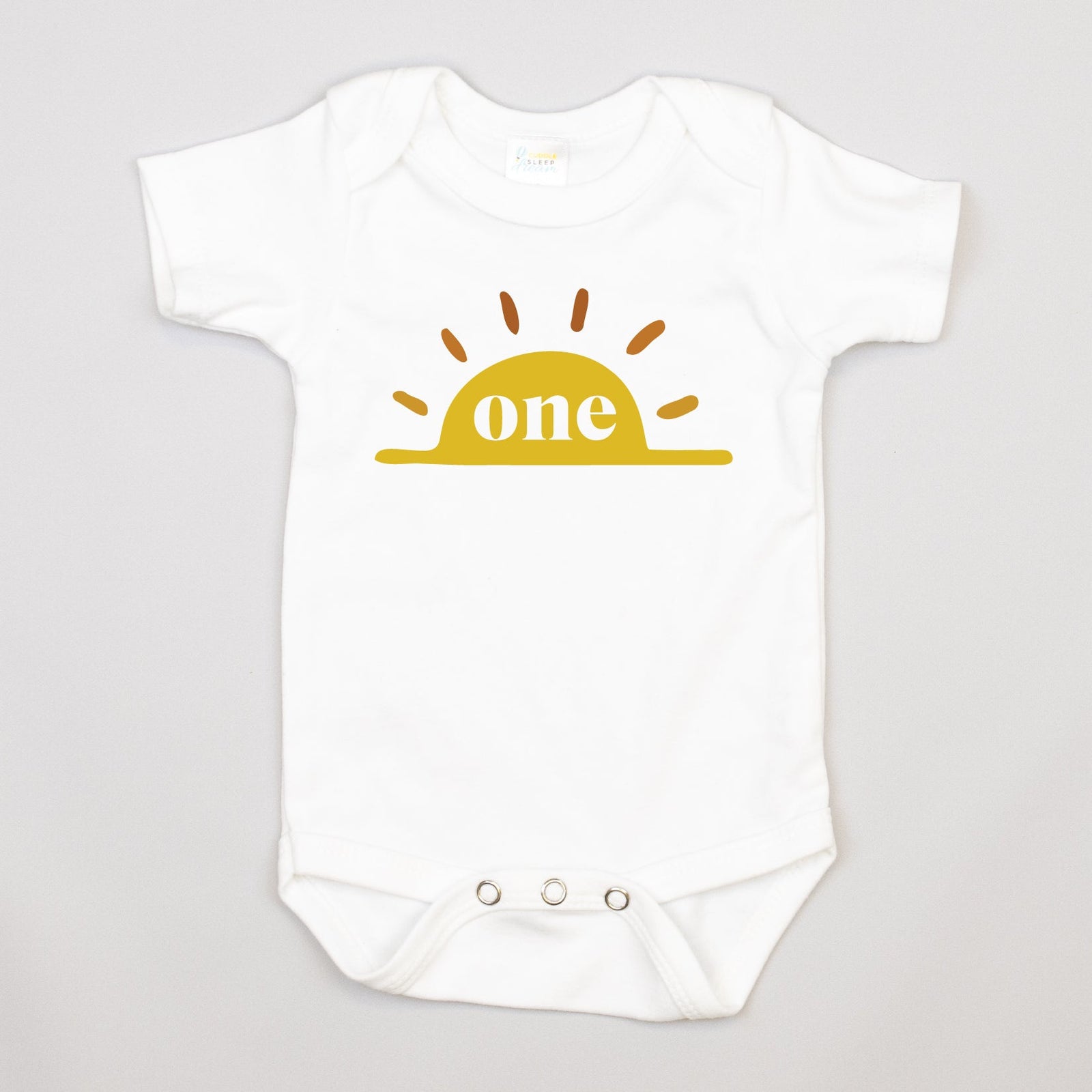 Cuddle Sleep Dream Boho Sun 1st Birthday | White Bodysuit
