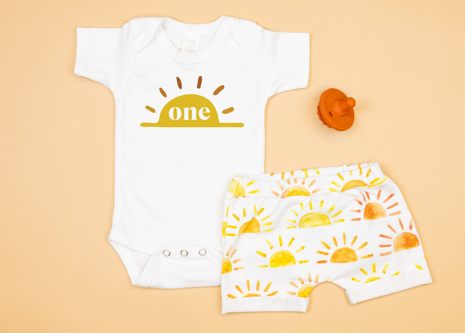 Cuddle Sleep Dream Boho Sun 1st Birthday | White Bodysuit