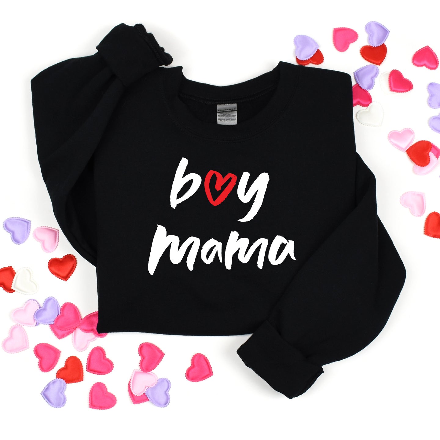 Cuddle Sleep Dream Boy Mama | Black Sweatshirt