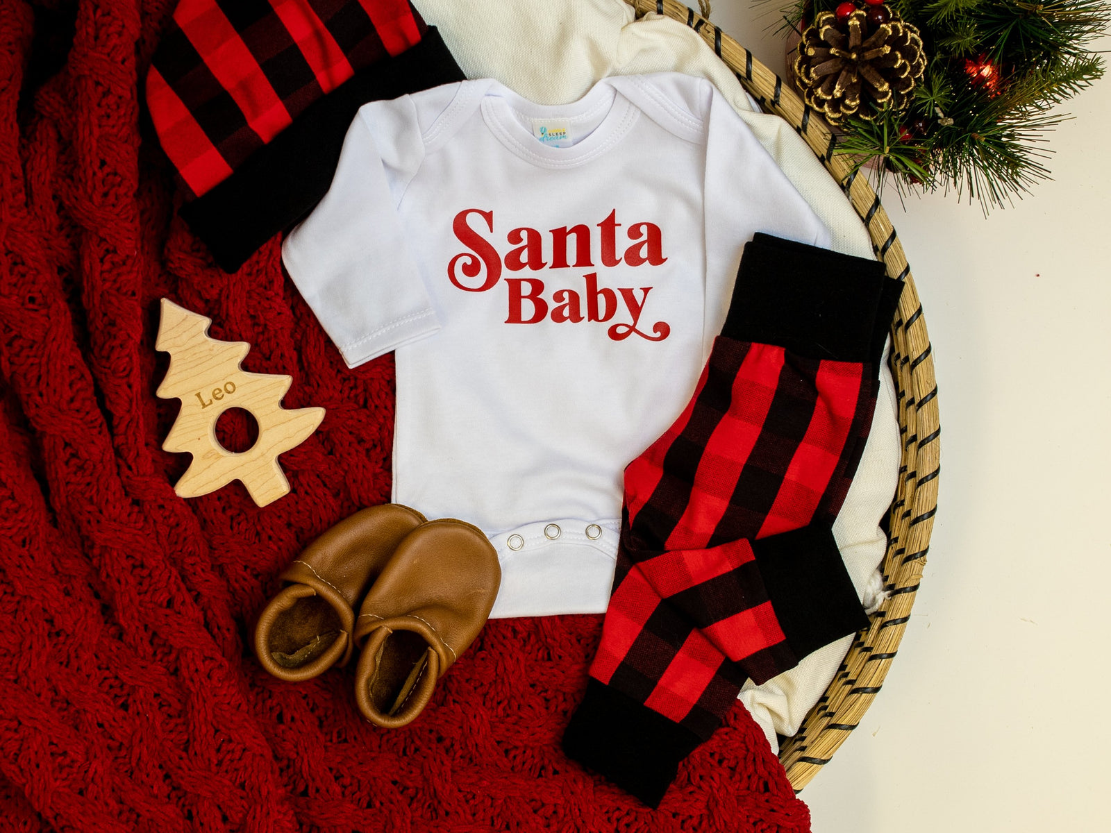 Cuddle Sleep Dream Buffalo Plaid Beanie