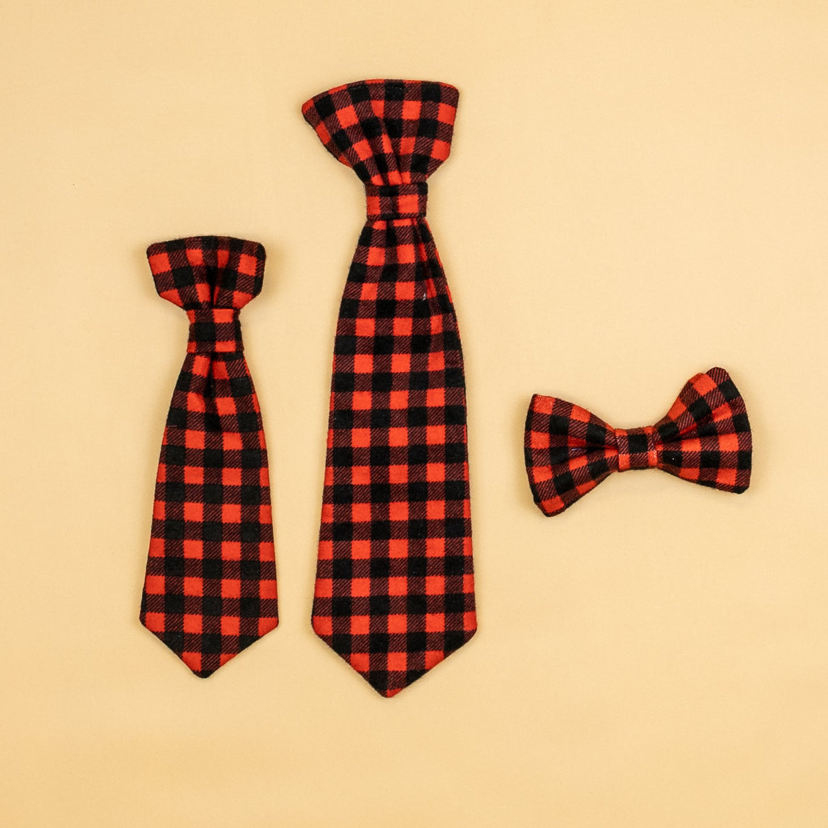 Cuddle Sleep Dream Ties Buffalo Plaid Snap-On Tie