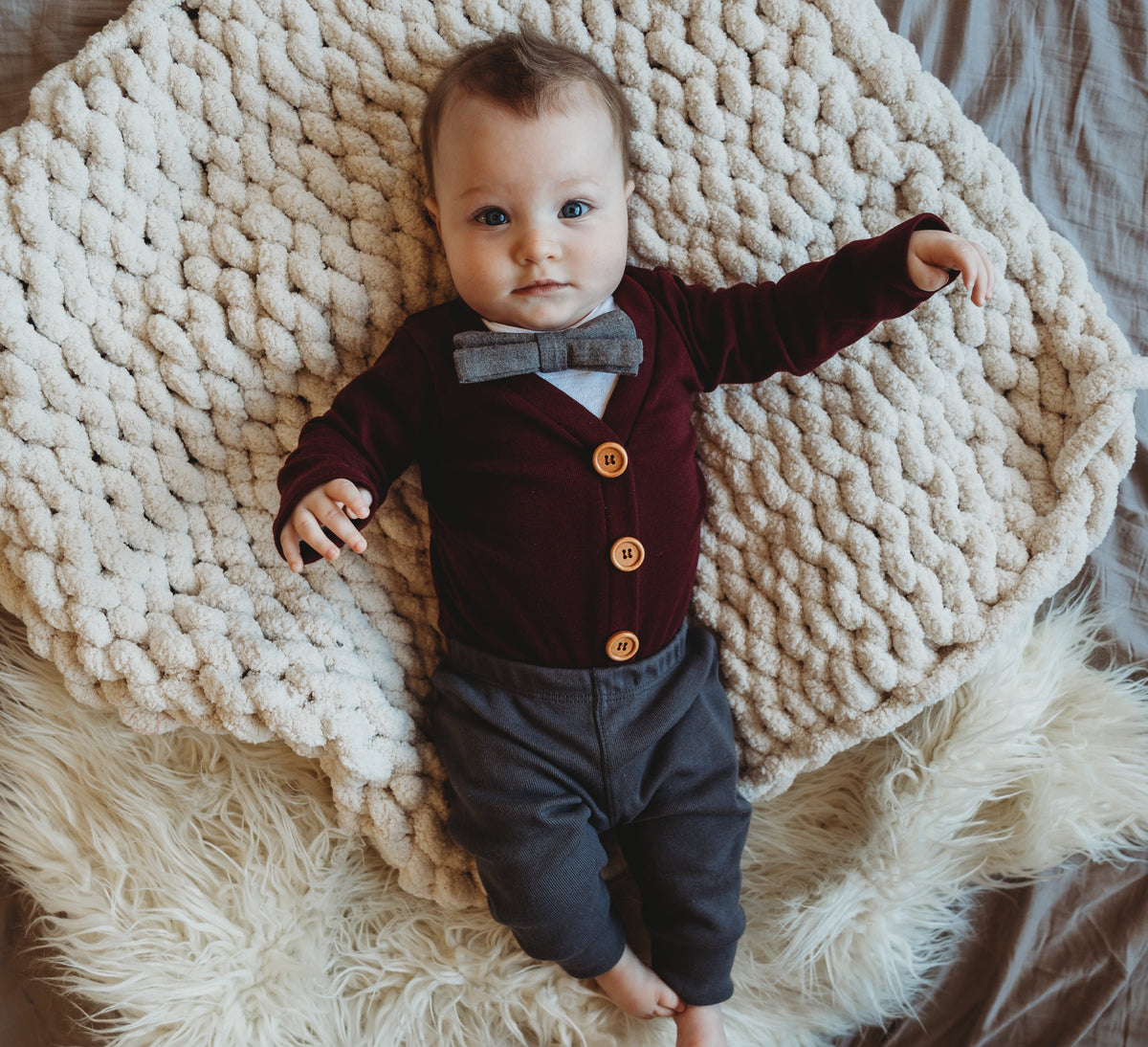 Cuddle Sleep Dream Cardisuit Burgundy Cardisuit