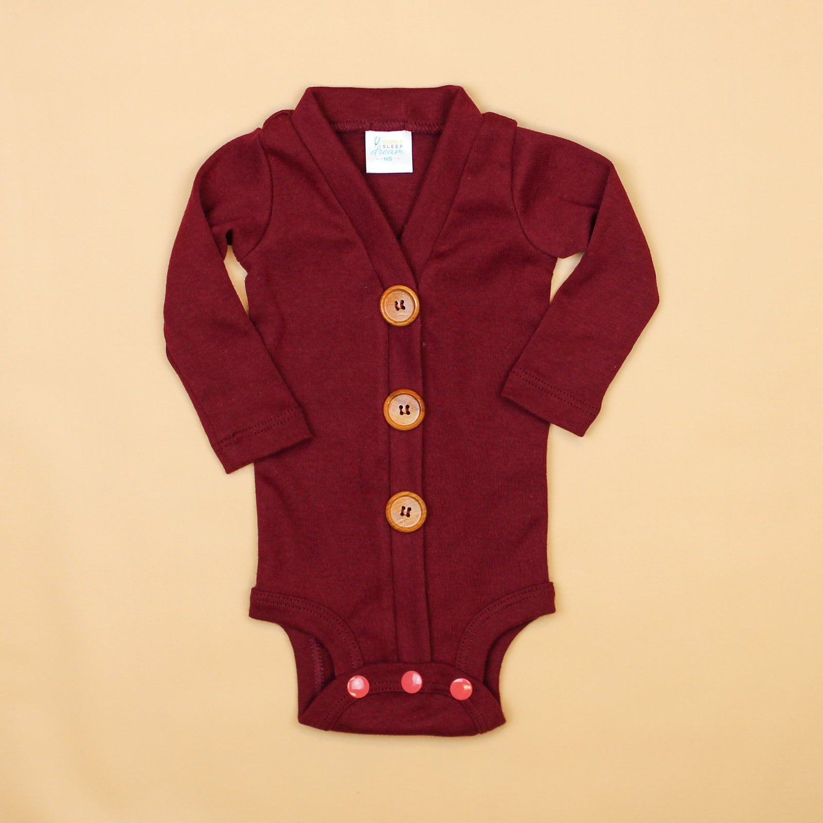 Cuddle Sleep Dream Cardisuit Burgundy Cardisuit