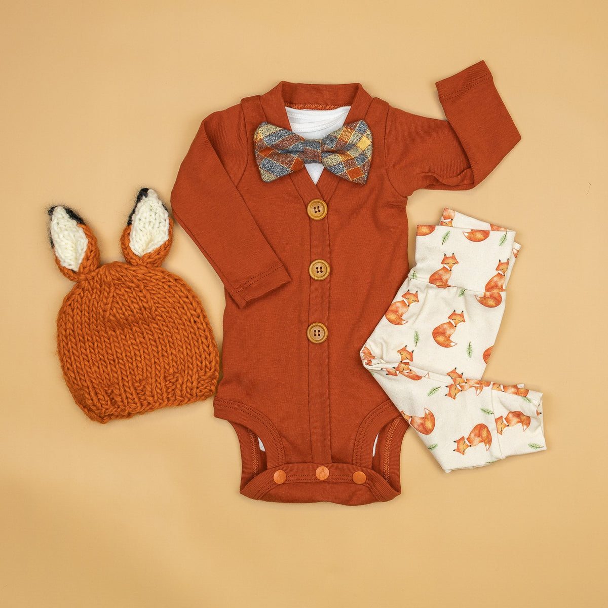 Cuddle Sleep Dream Cardigan Burnt Orange Cardisuit